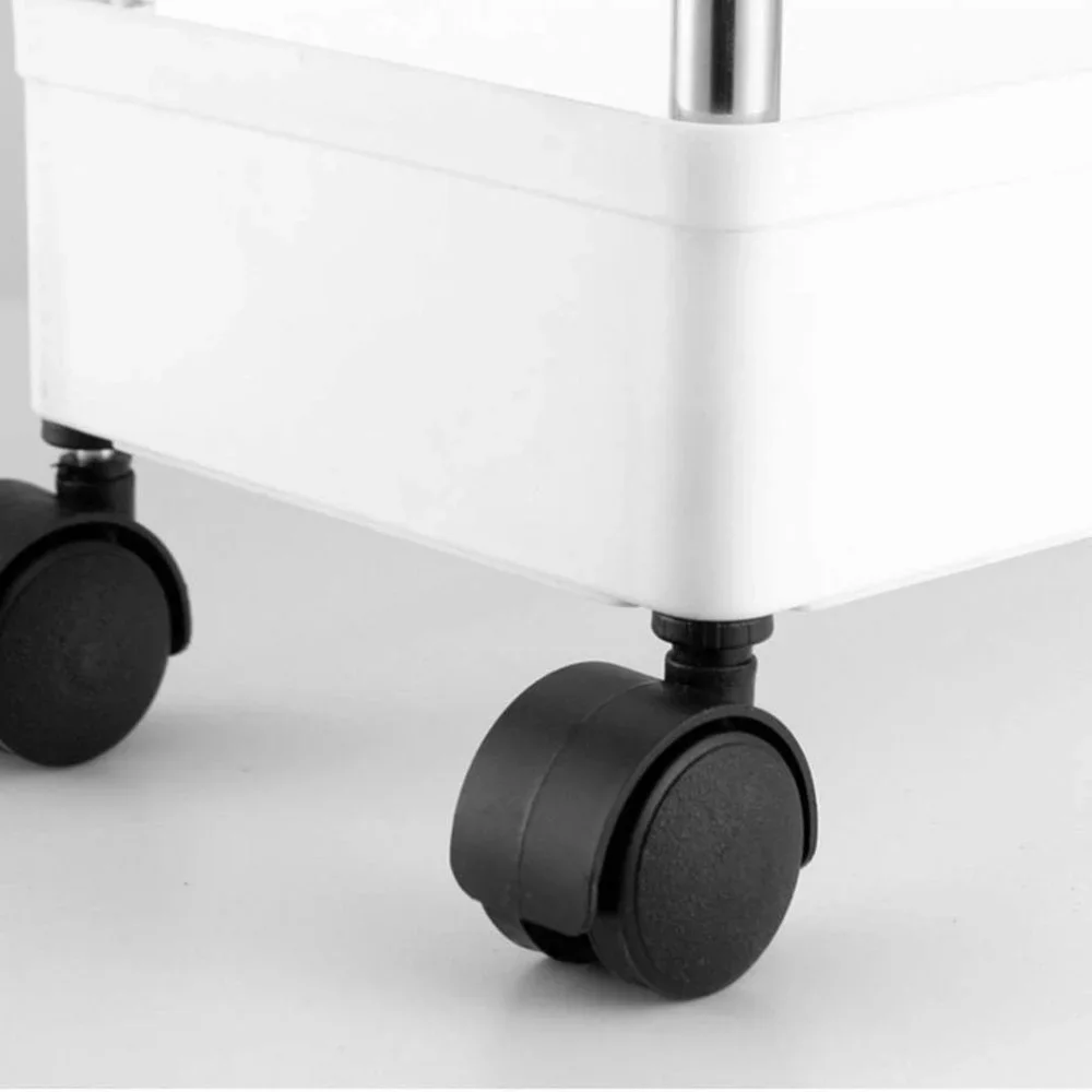 4 Tier Slim Storage Cart Narrow Shelving Unit Organizer Slide Out Storage